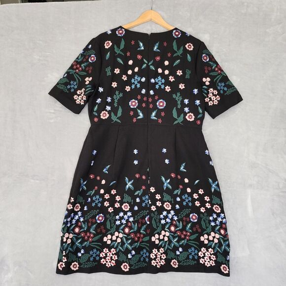 Lord & Taylor Black Dress with Colorful Floral Design - Picture 14 of 14